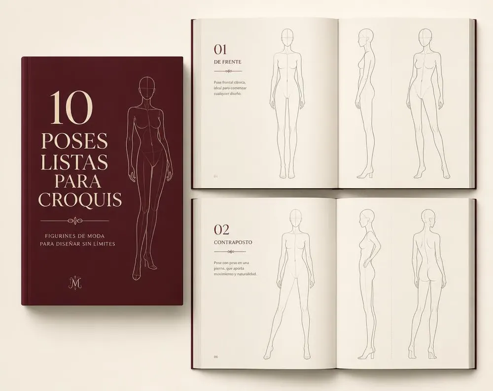10 Poses Listas para Croquis de Moda