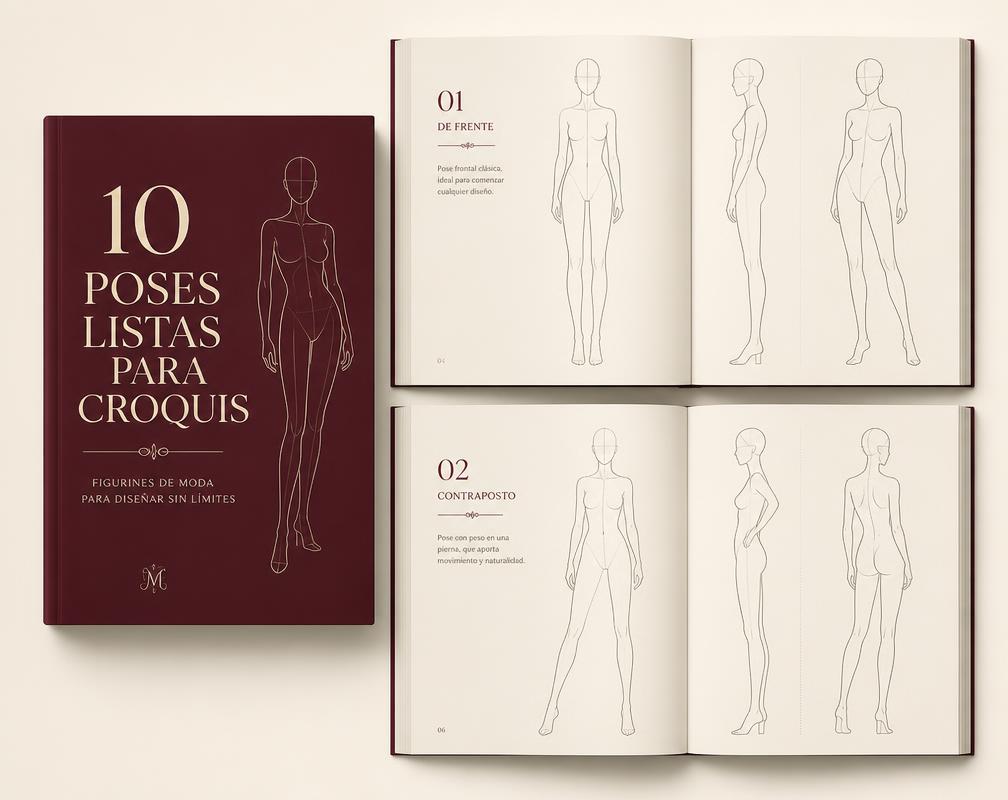 10 Poses Listas para Croquis de Moda